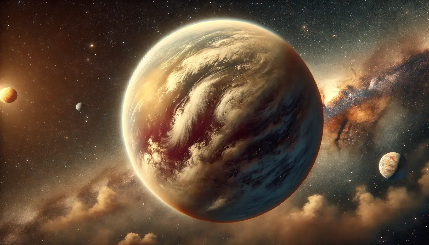 Planedo tera kun densa atmosfero